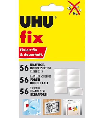 Bandes Adhésives Double-face UHU® UHU 45450 Blanc  L X L  31 Mm X 26 Mm 16 Pc S 86917902
