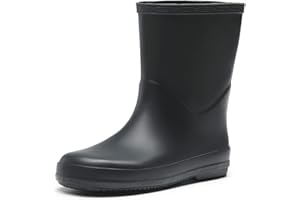 DREAM PAIRS Kids Wellies Boys Girls Wellington Boots Waterproof Non-Slip Short Rain Boots Toddler/Little Kid/Big Kid
