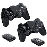 2x Funk Controller fr PS2 Playstation 2 Dual Vibration, wireless Gamepad PS 2 kabellos - 