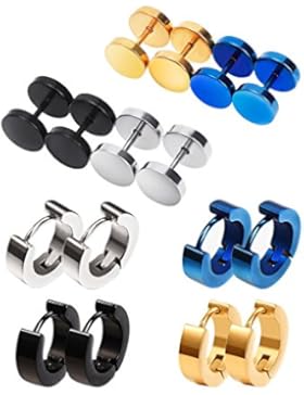 Spirale Stud Ohrring Hypoallergisch Hoop Piercing, 8 Paare