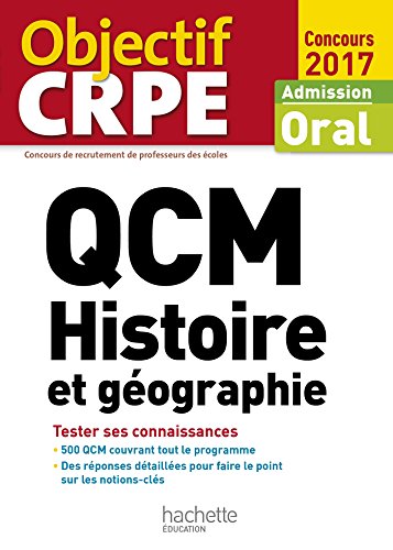 QCM CRPE : Histoire et géographie (Objectif CRPE)