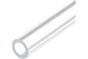 QUARKZMAN Tube Rigide Transparent en Acrylique de 5 mm de Diamètre Intérieur et 8 mm de Diamètre Extérieur, Longueur de 12 Pouces, pour Lampes et Lanternes, Système de Froid à Eau