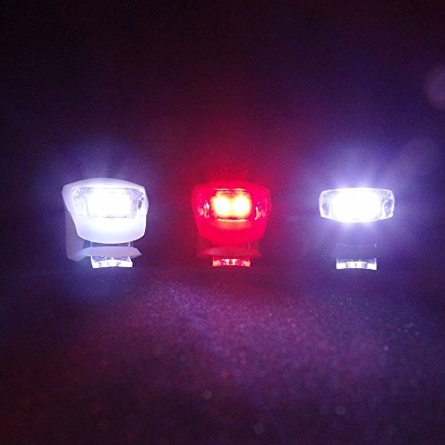 Collory ► mini Silikon-Beleuchtung LED, Lampe, einfache Montage (Clip-On), Kinderwagenbeleuchtung, Sicherheitslicht, Blinklicht, rotes Licht - 2