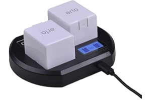 DuraPro Estación de carga para baterías recargables Arlo Pro, Arlo Pro 2 y Arlo Go Camera - Modo rápido (negro)