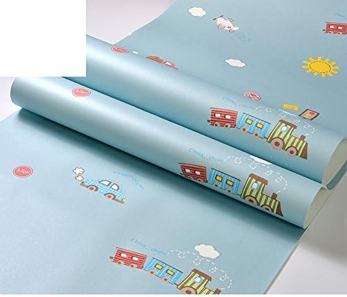 Kids room car mediterranean wallpaper,Cute cartoon wallpaper for kids wallpaper for kids non-woven self-adhesive wallpaper-E