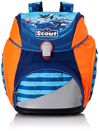 Preisvergleich Produktbild Scout 744107 Alpha Set Kinder-Rucksack, Blau / Orange