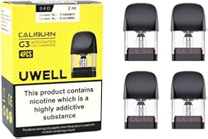 SURVIVAL BOYZ Uwell Caliburn G3 Pods (0.4ohm) - 4 Pack - Compatible with Caliburn G3 & G4 Range - Available in 0.4,0.6,0.9,1.2Ω - No Nicotine