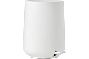 Zone Denmark Nova Mülleimer fürs Bad, Kosmetikeimer, Abfalleimer fürs Badezimmer, Durchm. 20,5 cm, Höhe 23,5 cm, Fassungsvermögen 3 Liter, Weiß