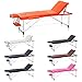 Produktbild h-root 3 Abschnitt Ultralight tragbar Massageliege Schlafcouch Sockel, Therapie Tatoo Salon Reiki Healing Schwedische Massage 12,75 kg (186cm x 60cm x 59-80cm, Orange)