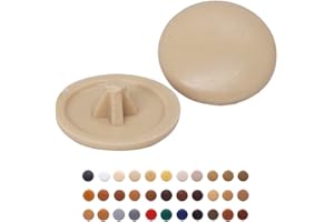 MARCOPOL (Pack of 50 pcs) Pozi Screw Cover Caps 12 mm Diameter, Pozidriv Head Clip On Plastic Covers, Furniture Decorative Cap (50, Cream S3)