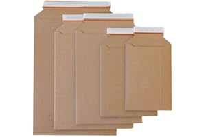 ‎MA-VERPACKUNGEN 25 Stück DIN A3 Versandtaschen Karton 455x320mm – portooptimierte Versandtaschen Pappe von MA-Verpackungen, selbstklebend mit Aufreißfaden, Füllhöhe bis 50mm – stabile Karton-Versandtaschen