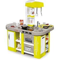 Smoby - 311024 - Tefal Cuisine Studio XL - Jeu d'Imitation - Module Electronique - + 36 Accessoires - Pile Incluse - Vert