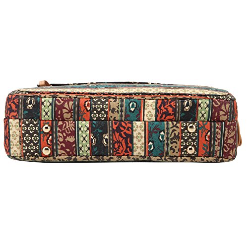 KAXIDY 15.6″ Laptoptasche Böhmische Art Leinwand Arbeitstasche Schultasche Aktentasche Businesstasche … - 6