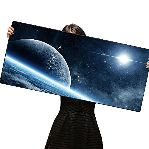 Alfombrilla de rat  n extragrande para gaming de Cmhoo  color 90x40 Space