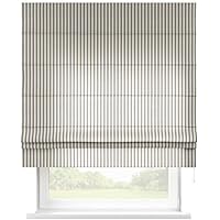 Raffrollo Blau/Ecru gestreift - maßgefertigt