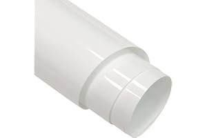 FORBELL Folia do plotera, tekstylna, 30,5 cm x 6,1 m, winylowa, elastyczna folia transferowa (biała, 6,1 m)