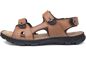 Hush Puppies Avery Mens Brown Leather Sandal