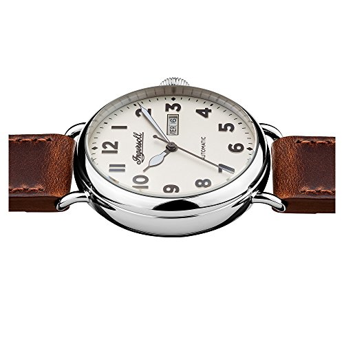Ingersoll Herren Analog Automatik Uhr mit Leder Armband I03402