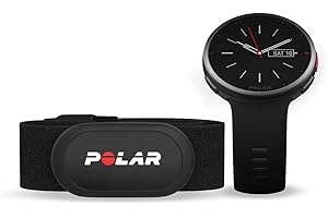 Polar Vantage V2 with H10 Heart Rate Monitor - Premium Multisport GPS Smart Watch, Wrist-Based HR for Running, Swimming, Cycling, Strength Training - Music Controls, Weather, Phone Notifications