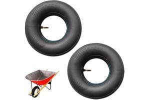 ZOYDP 2 Pezzi Camera dAria Carriola 3.00-4, Camera dAria per Carriola, Tubo di Ricambio per Ruota Carriola, per Carrelli a Mano, Veicoli Commerciali, Carriola, Carrello di Trasporto, Scooter