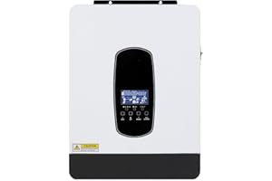 Y&H 3200W Solar Hybrid Inverter DC24V to AC230V, Off-Grid Pure Sine Wave Inverter with 80A MPPT Solar Charger + AC Charger,Max PV 3000W DC55-450V Input,fit for 24V Lead-Acid/Lithium Battery