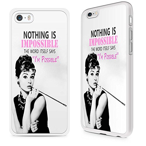 Gadget Zoo Merchandising famosa cita diciendo Funny carcasa r gida para iPhone 4 4s 5 5S 5 C 6 6S Plus pl stico Audrey Hepburn Nothing is impossible iPhone 6 6s Plus Gadget Zoo Merchandising famosa cita diciendo Funny carcasa r gida para iPhone 4 4s 5 5S 5 C 6 6S Plus pl stico Audrey Hepburn Nothing is impossible iPhone 6 6s Plus