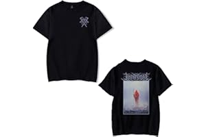 OUHZNUX Camiseta Unisex Lorna Shore Impreso Hip Hop Rap Manga Corta Algodón Pesado Street Rock Band Camiseta Xs-4Xl