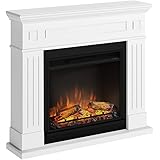 RICHEN Elektrokamin Baldur - Elektrischer Standkamin Mit Heizung, LED