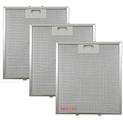 Lot de 3 filtres en aluminium pour hottes 267 x 305 x 9 mm, compatible Elica