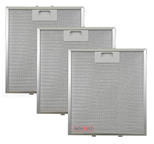 Lot de 3 filtres en aluminium pour hottes 267 x 305 x 9 mm, compatible Elica