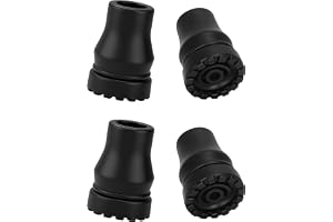supregear Käpptopp 19mm, 4-pack Halkfria Gummitoppar i Reservdel för 19mm Diameter Standard Käpp Fällbar Käpp Kryckor Tillbeh