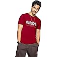 Bewakoof Official NASA Merchandise Men's 100% Cotton Printed Regular Fit Round Neck T-Shirt