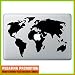 Produktbild "Welt Weltkarte Erde " Aufkleber Sticker für Macbook Air 11 13, Macbook skin 13, 15, 17 Zoll inch Apple Notebook Aufkleber ohne Hintergrund Tattoo Vinyl PEGATINA Apple Mac Hintergrund