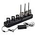 Produktbild Mengshen® Baofeng Ladegeräte 6-Way Multi Universal Rapid Desktop Charger für Baofeng Pofung Funkgeräte Walkie Talkie UV-5R UV-5RE UV-5RA UV-5R Plus UV-5RTP Volt Plug UV-5R_C8