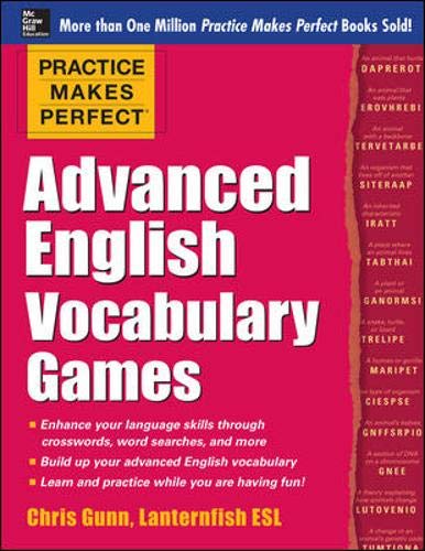 Portada de Practice Makes Perfect Advanced English Vocabulary Games