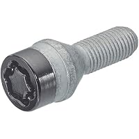 McGard Set De Boulons Antivol M14x1.25 Conique - Longueur 27.3mm (17mm Tête) Argenté - Sécurité Roues BMW & Mini