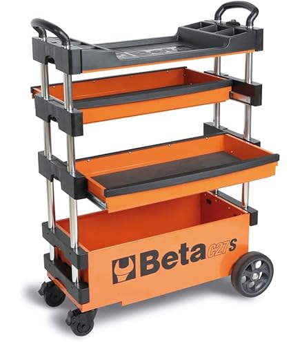 Chariot Porte-Outils Beta C43 - 3 Modules Superposables Avec Tiroirs - 15,5 Kg - Idéal Bricolage
