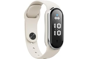 GONIOME Fitpros Ultrasonic Weightloss Smart Watch, Slimwe Ultrasonic Body Shape Wristband, Matteo Ultrasonic Body Shape Wristband, Adjustable Smart Lymph Silicone Sport Bracelet for Anyone (White)