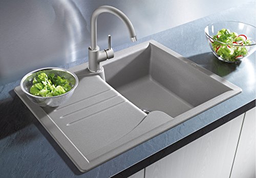 BLANCO ENOS 40 S - Fregadero (Color blanco, 1 bowls, 320 x 422 mm, 17,5 cm)