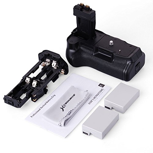 XCSOURCE   Poign  e d alimentation pour appareil photo Canon EOS 550D 600D 650D 700D   2 Batteries LF577
