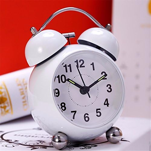 Creative Creative Student Fashion Simple Digital Cute Little Alarm Clock, White