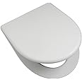 Gala Marina - Marina Fixed Toilet Seat White, Compatible with Toilet Gala Navy, 45 x 38.5 cm