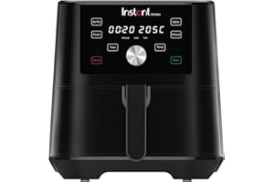 ‎INSTANT POT Instant Brands Vortex 6 Plus 4-in-1-Heißluftfritteuse 1700W, 3,7L - Heißluft-Frittieren, Backen, Braten, Grillen, Dehydrator und Speisenwärmer