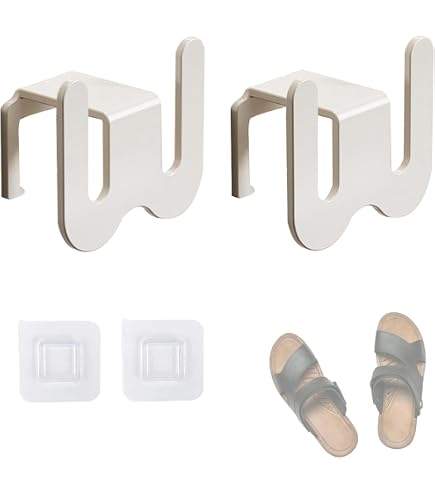 6 Portascarpe Da Parete Pieghevoli – Organizzatore Per Scarpe In Plastica, Appendi Scarpe Per Corridoio E Bagno (Giallo)