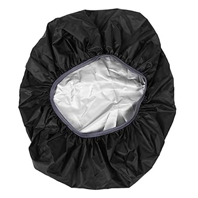 TOOGOO(R) Nouveaux Accessoires de randonnee impermeable de housse de pluie et anti-poussiere pour sac a dos de campaing de 35L, Noir