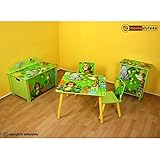 Homestyle4u Kinderkommode Kinderschrank Kinder Schrank Regal Dschungel +Schubladen grün - 3