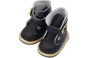 Jilibaba Mini Doll Shoes 18 Inch America Girl Doll Cute Fashion Black Boots Accessory Girl Toy