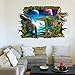 3D Dinosaurs World Jurassic Park Living Room Bedroom Removable Home Decoration Decal Decor Wall Sticker Cartoon Boys Teens Kids Children Room Wall Decor