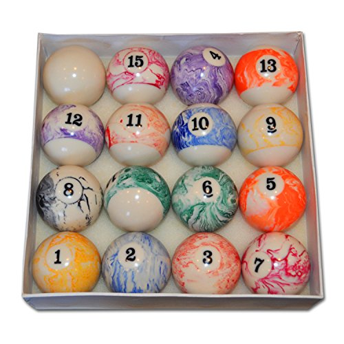 Boules de billard Taches et Rayures 63.5mm / Snooker/Pool Balls (PB1)