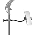 NEEWER Basics Support de Micro Téléphone avec Bras Flexible, Support Portable avec Bras Perche à Rotule 360° et Microphone au Sol, Compatible avec iPhone Android Samsung, Enregistrement Vidéo, MS009